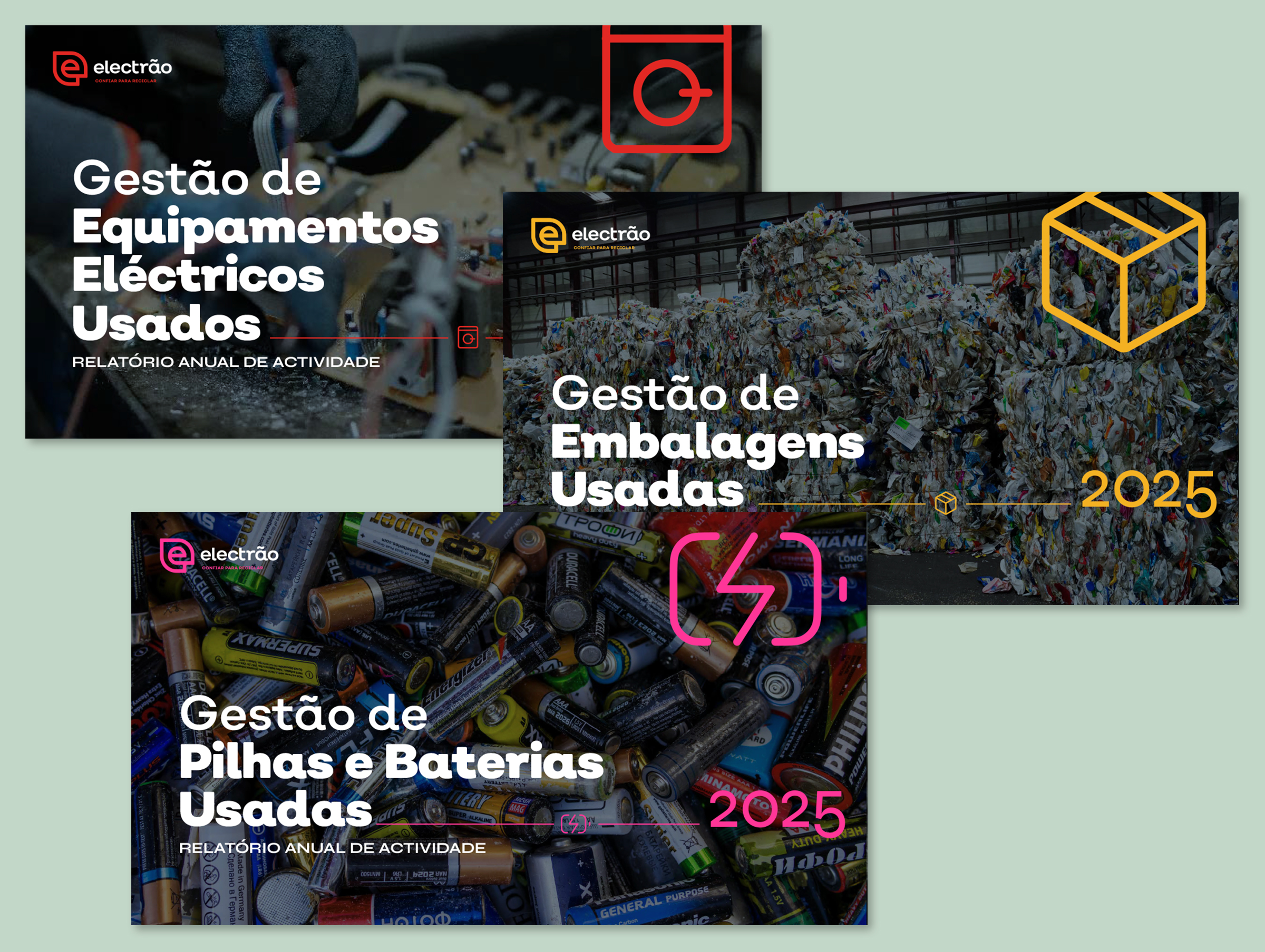Electrão Annual Activities Report cover design