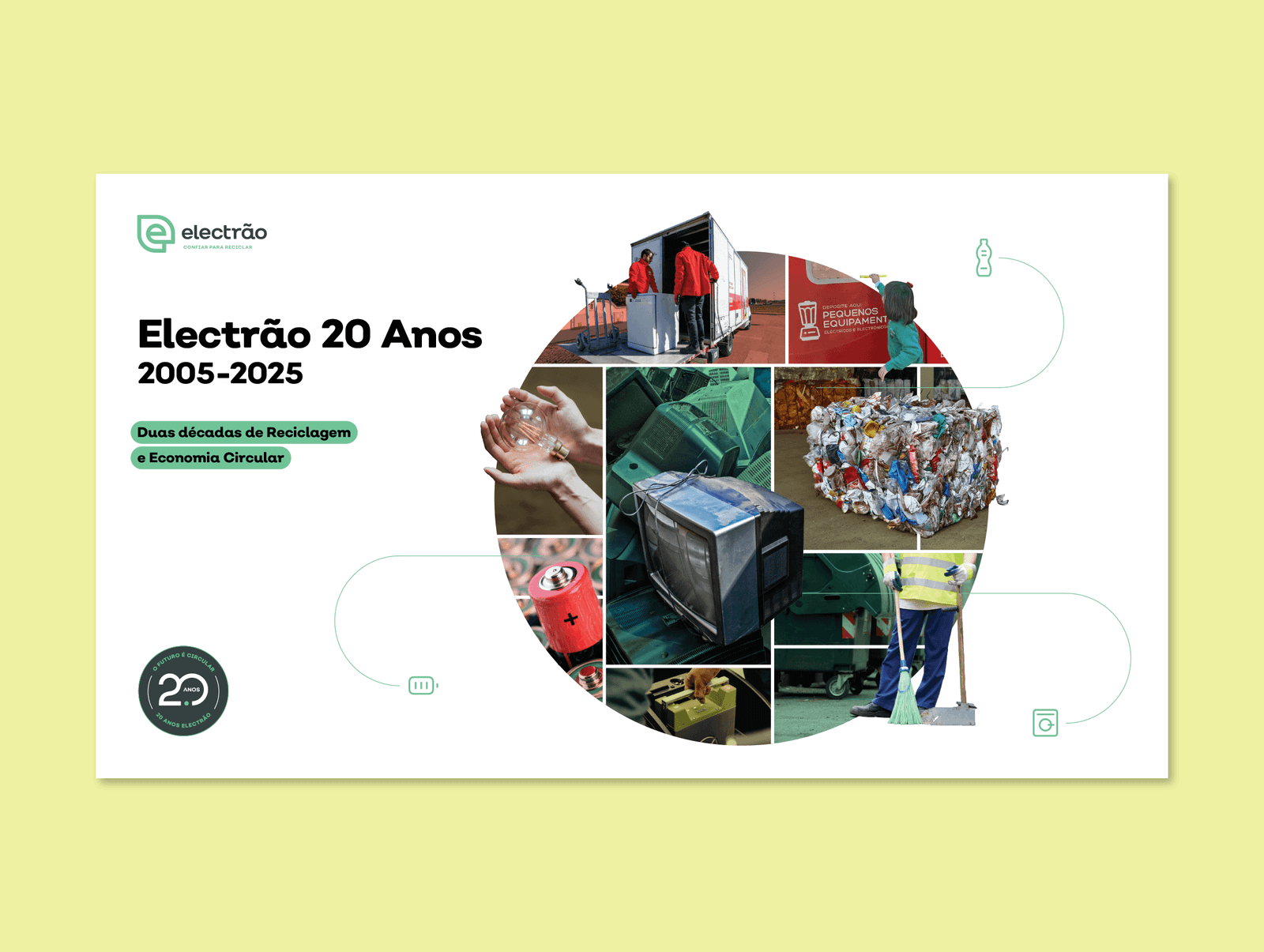 Electrão 20 Year Anniversary Book cover design